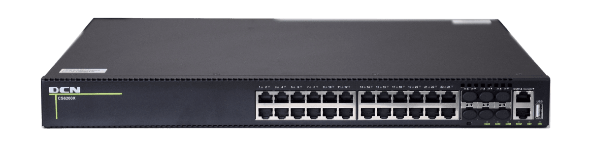 CS6200X-24T6X-P-EI vista frontal