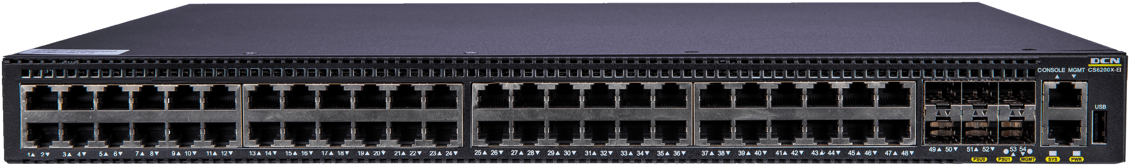 CS6200X-48T6X-P-EI vista frontal